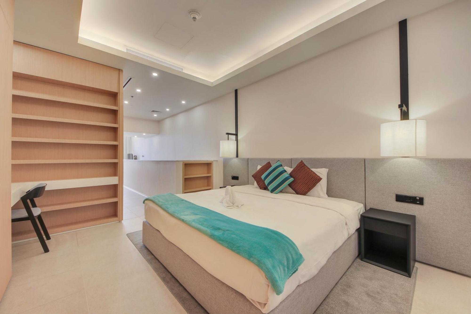 Luxe Getaways Royal Amwaj Palm Jumeirah Resort Apartment Holiday Home Dubai Ruang foto