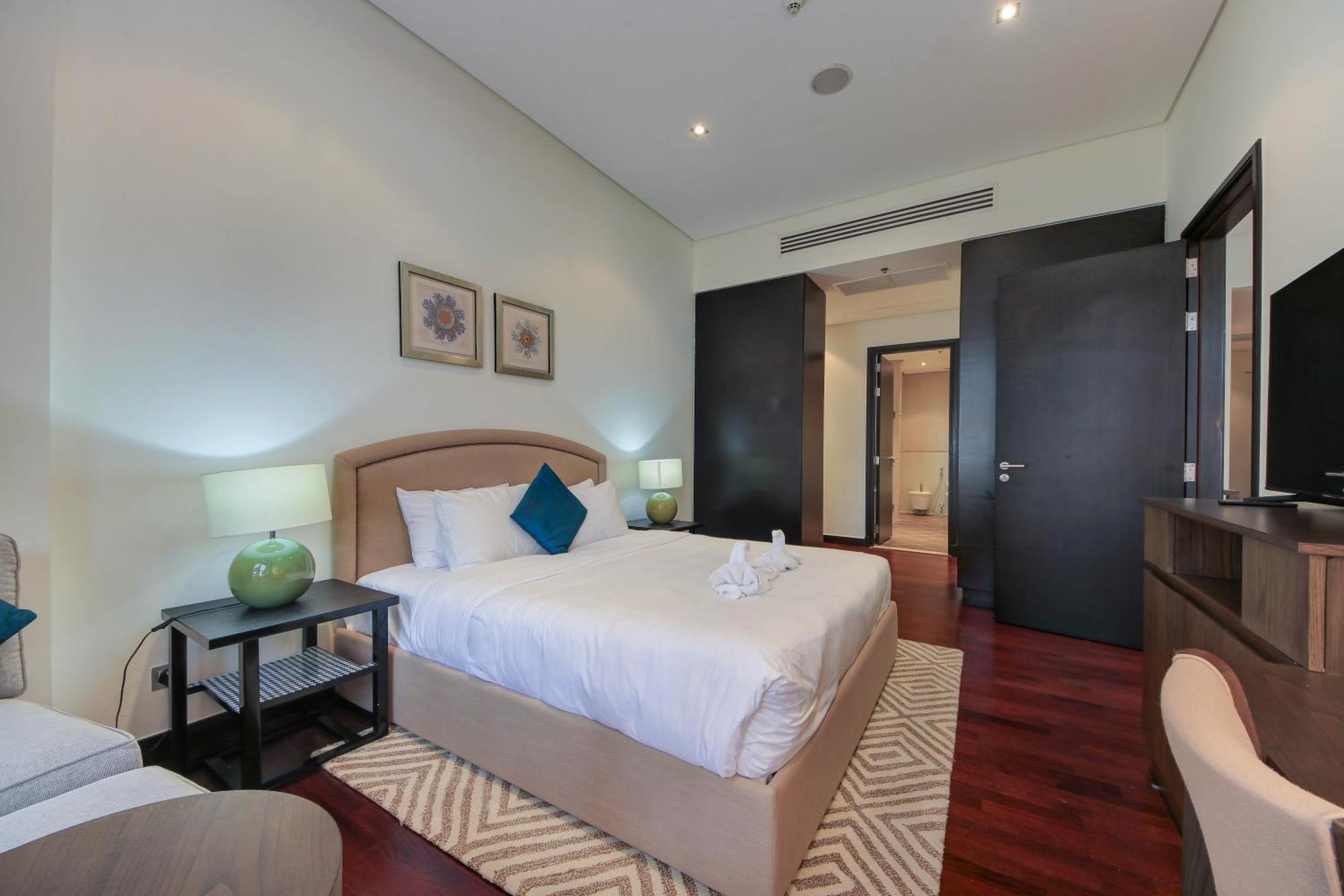 Luxe Getaways Royal Amwaj Palm Jumeirah Resort Apartment Holiday Home Dubai Ruang foto