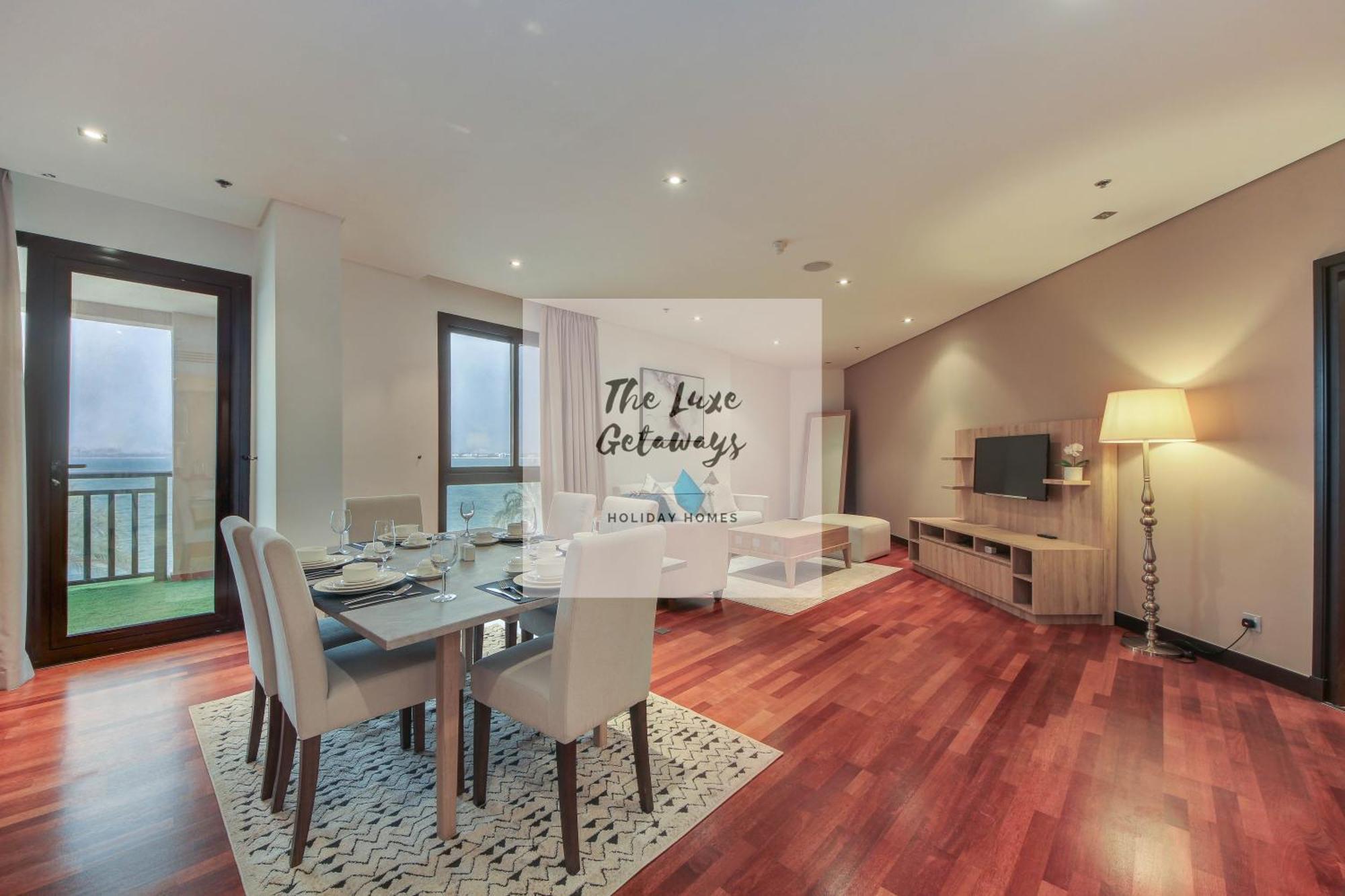 Luxe Getaways Royal Amwaj Palm Jumeirah Resort Apartment Holiday Home Dubai Bagian luar foto