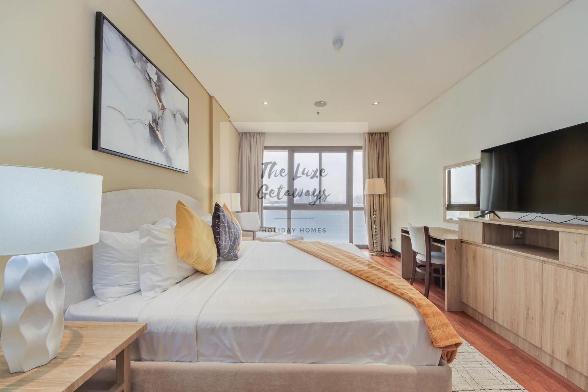 Luxe Getaways Royal Amwaj Palm Jumeirah Resort Apartment Holiday Home Dubai Bagian luar foto