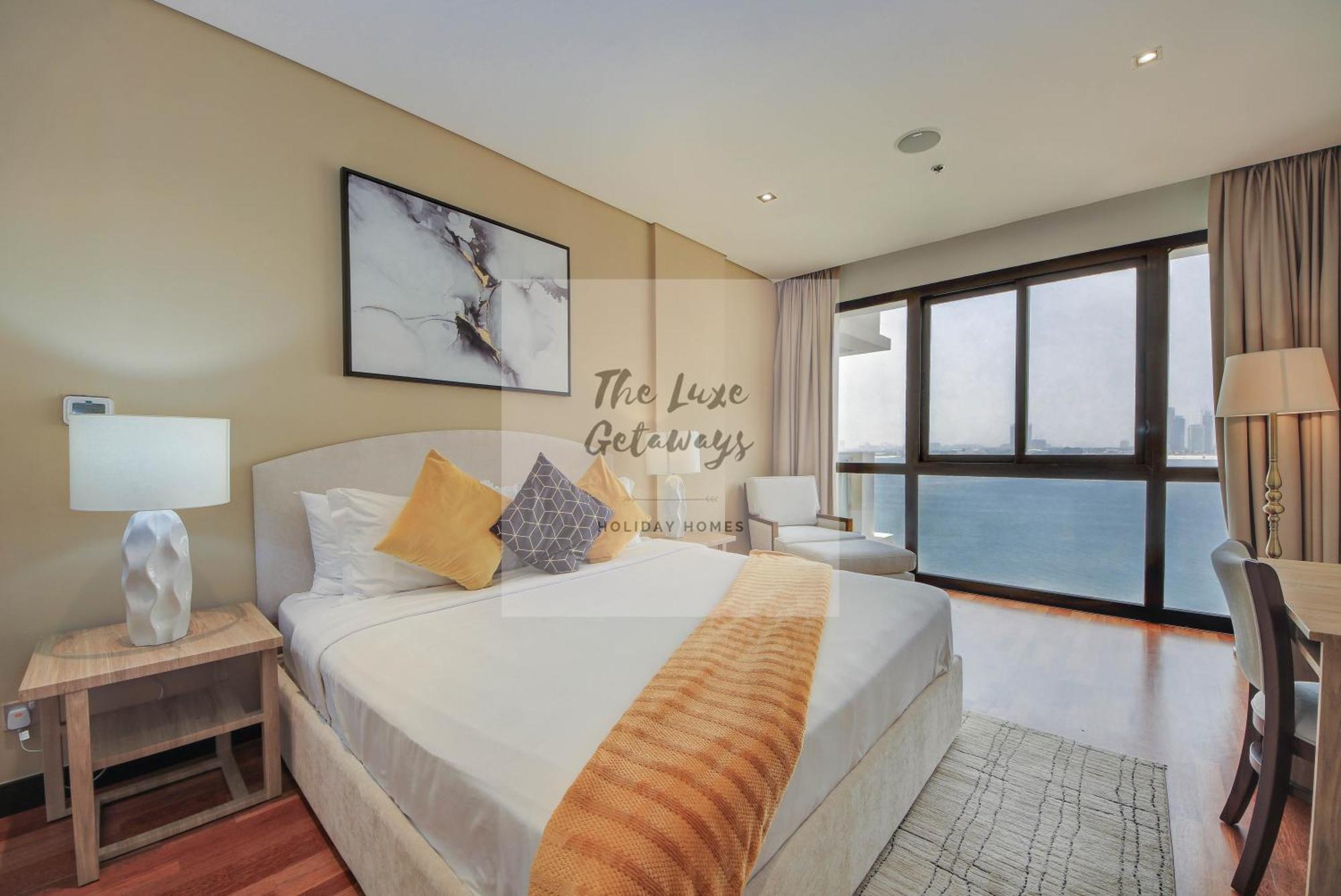 Luxe Getaways Royal Amwaj Palm Jumeirah Resort Apartment Holiday Home Dubai Bagian luar foto