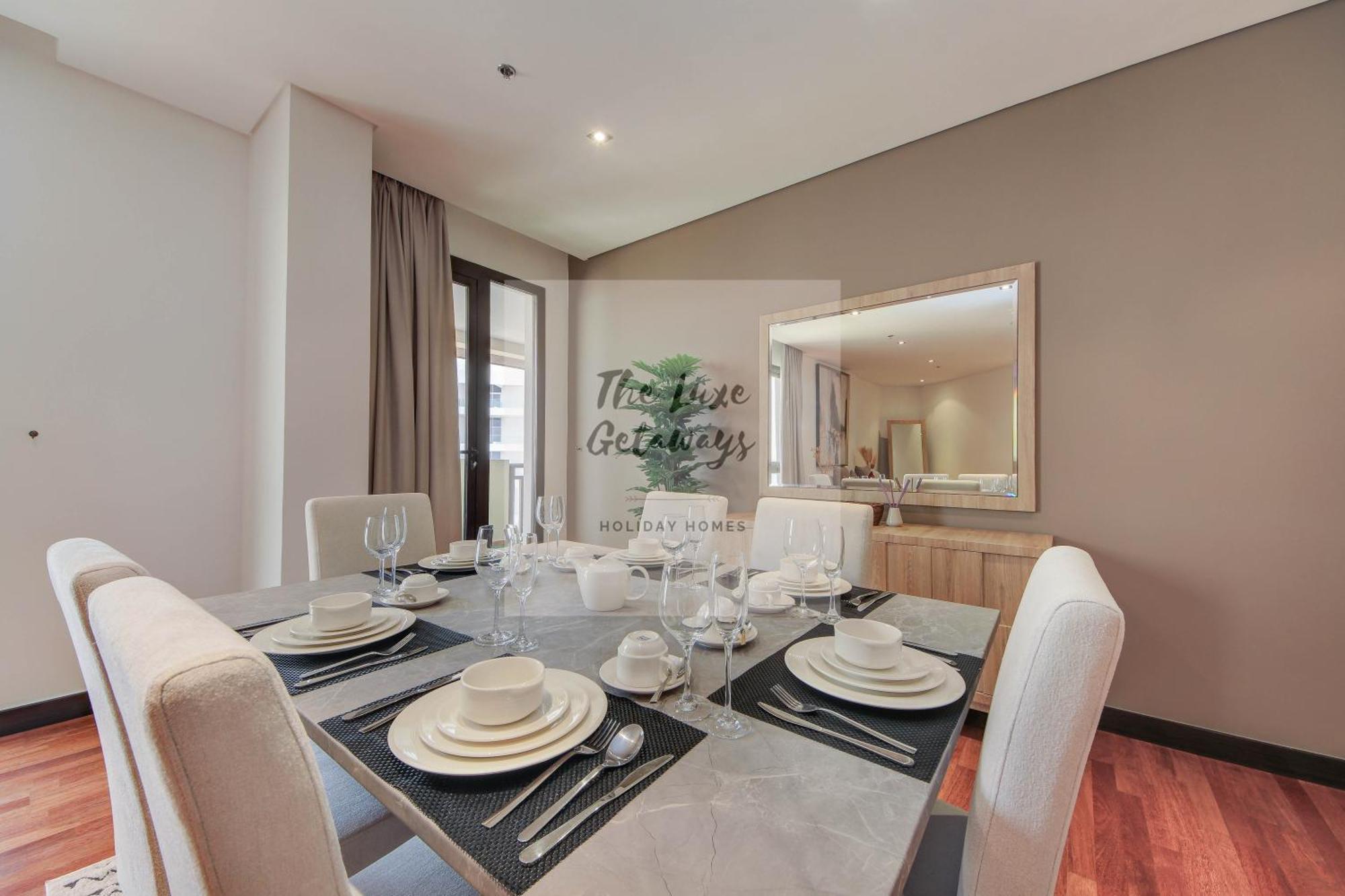 Luxe Getaways Royal Amwaj Palm Jumeirah Resort Apartment Holiday Home Dubai Bagian luar foto