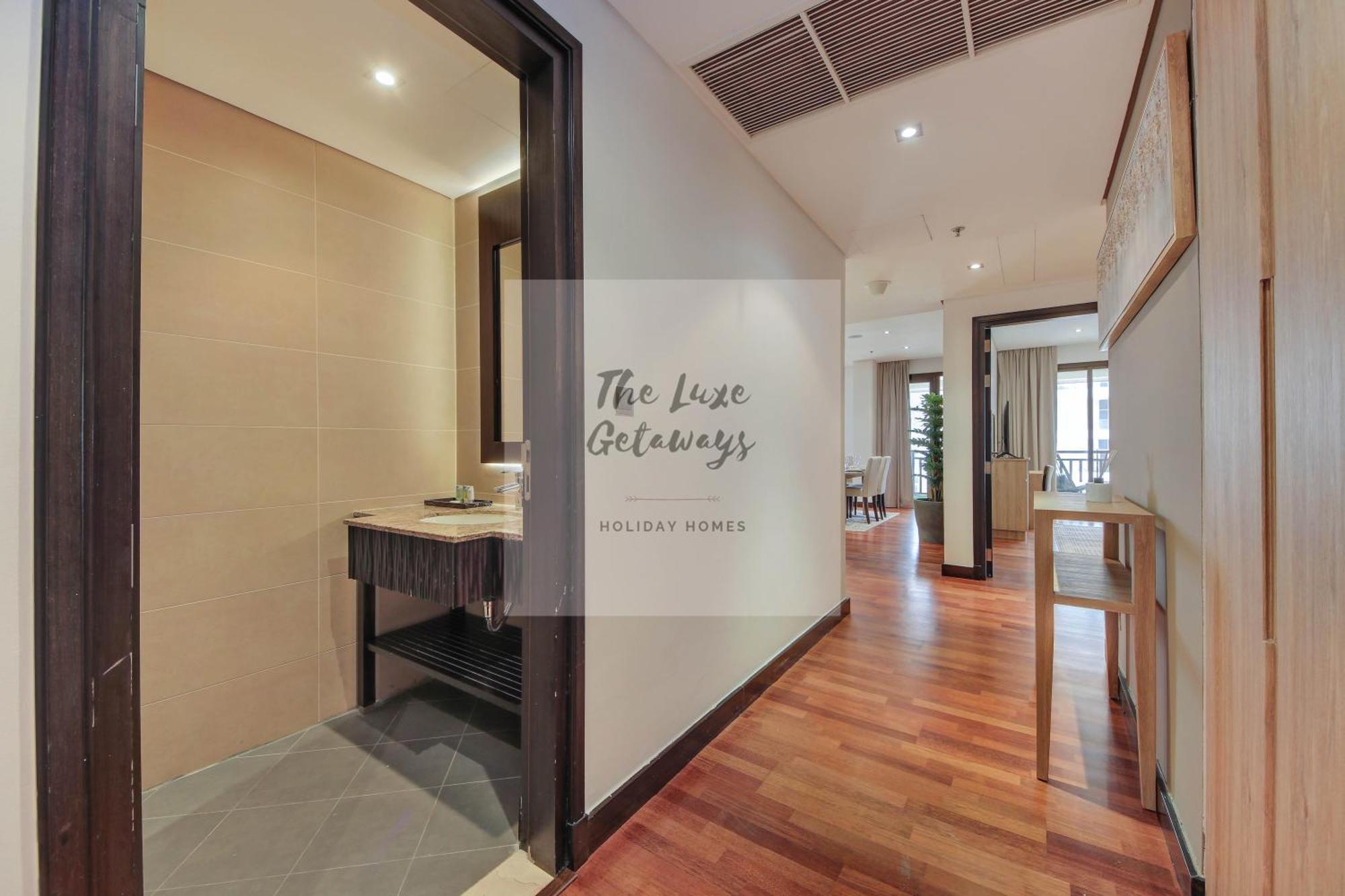 Luxe Getaways Royal Amwaj Palm Jumeirah Resort Apartment Holiday Home Dubai Bagian luar foto